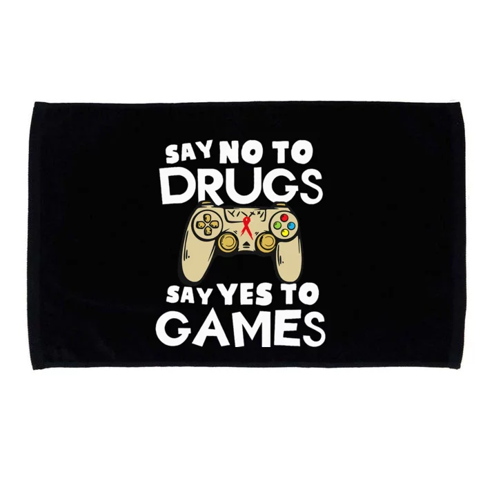 Red Ribbon Squad Week Say No To Say Yes To Video Games Microfiber Hand Towel