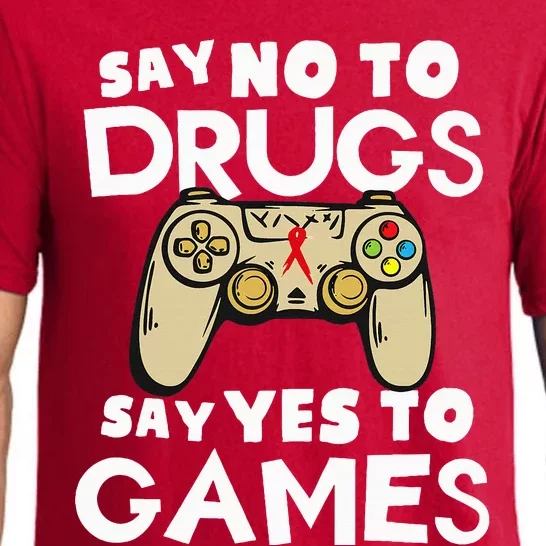 Red Ribbon Squad Week Say No To Say Yes To Video Games Pajama Set