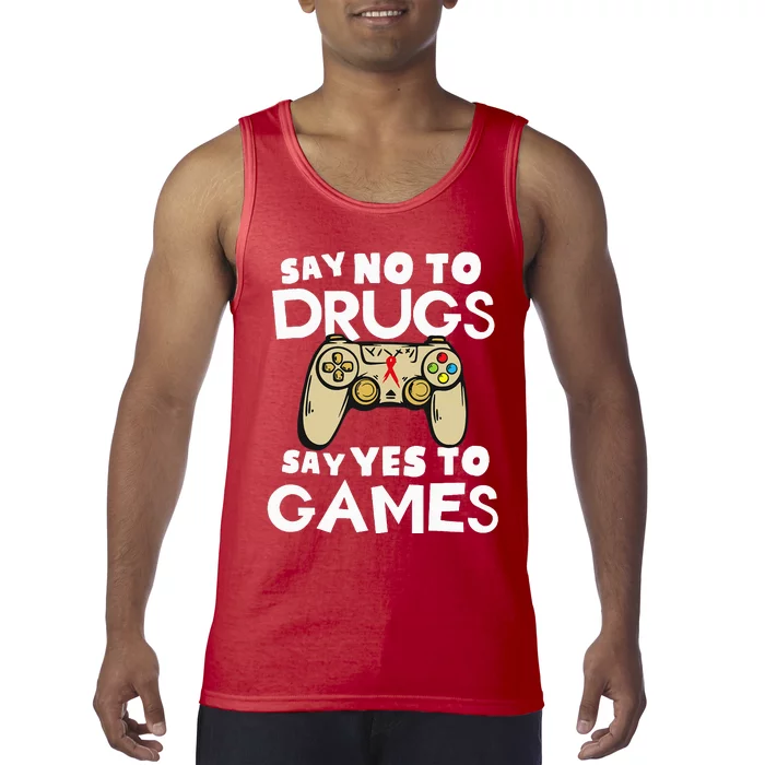 Red Ribbon Squad Week Say No To Say Yes To Video Games Tank Top