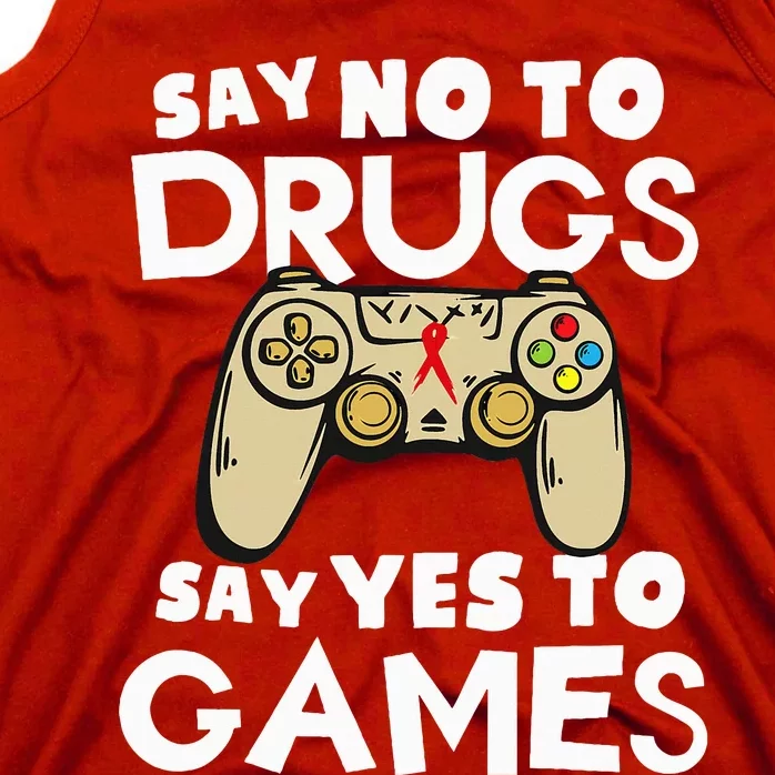 Red Ribbon Squad Week Say No To Say Yes To Video Games Tank Top