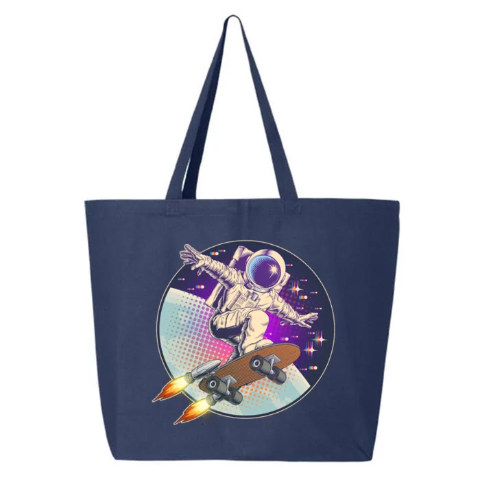 Retro Rocket Skateboarding Space Astronaut 25L Jumbo Tote