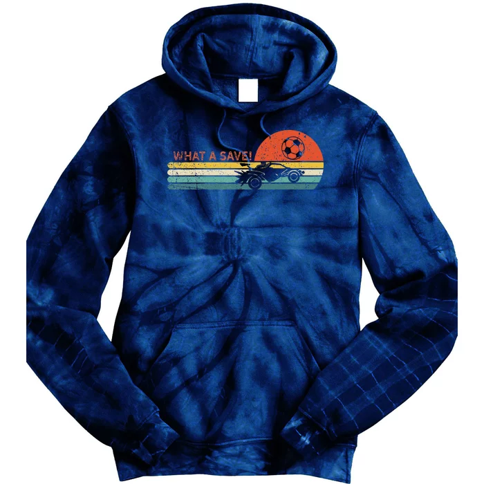 Rocket Rc Soccer Car Retro Style Gamer Tie Dye Hoodie