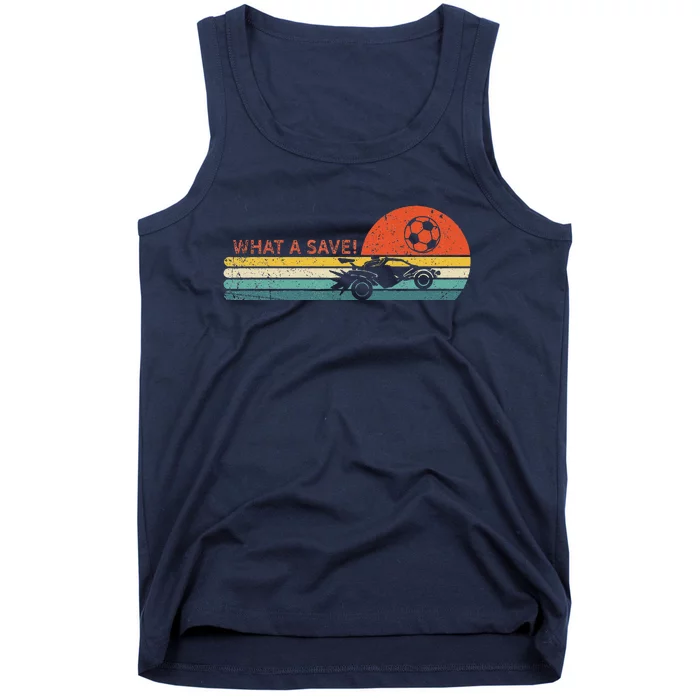 Rocket Rc Soccer Car Retro Style Gamer Tank Top