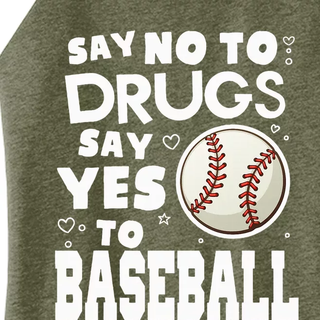 Red Ribbon Squad Week Say No To Say Yes To BaseBall Women’s Perfect Tri Rocker Tank