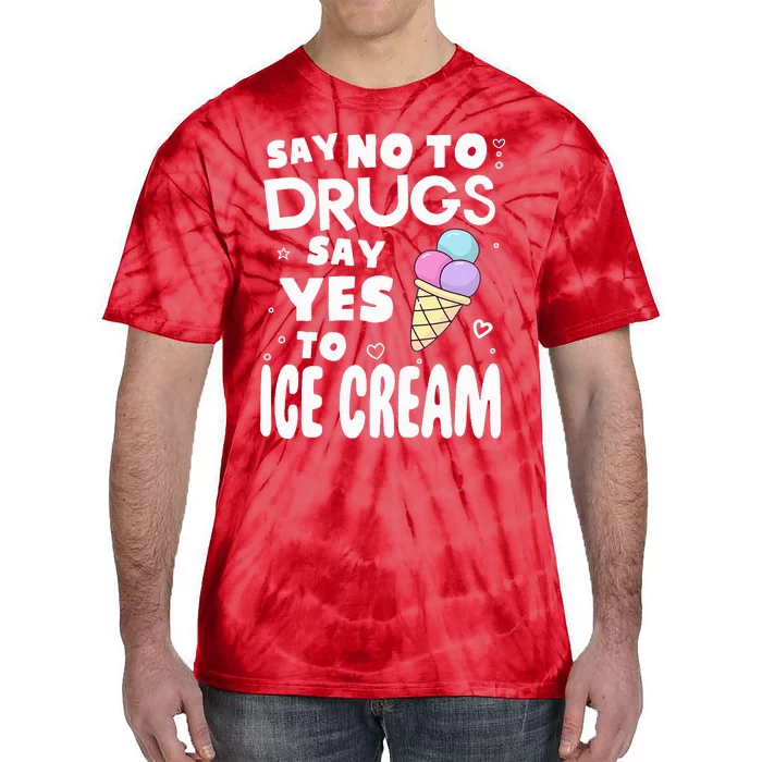 Red Ribbon Squad Week Say No To Say Yes To ICE CREAM Tie-Dye T-Shirt