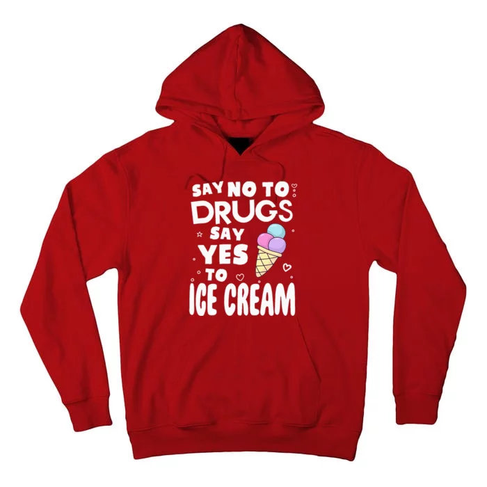 Red Ribbon Squad Week Say No To Say Yes To ICE CREAM Tall Hoodie