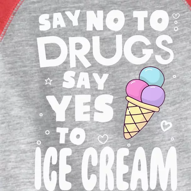 Red Ribbon Squad Week Say No To Say Yes To ICE CREAM Toddler Fine Jersey T-Shirt