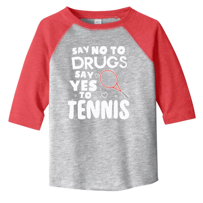 Red Ribbon Squad Week Say No To Say Yes To Tennis Toddler Fine Jersey T-Shirt