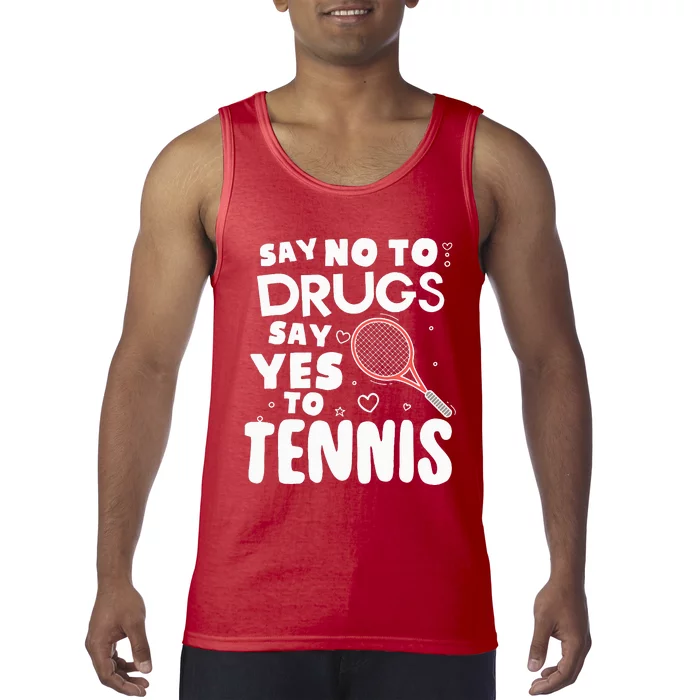 Red Ribbon Squad Week Say No To Say Yes To Tennis Tank Top