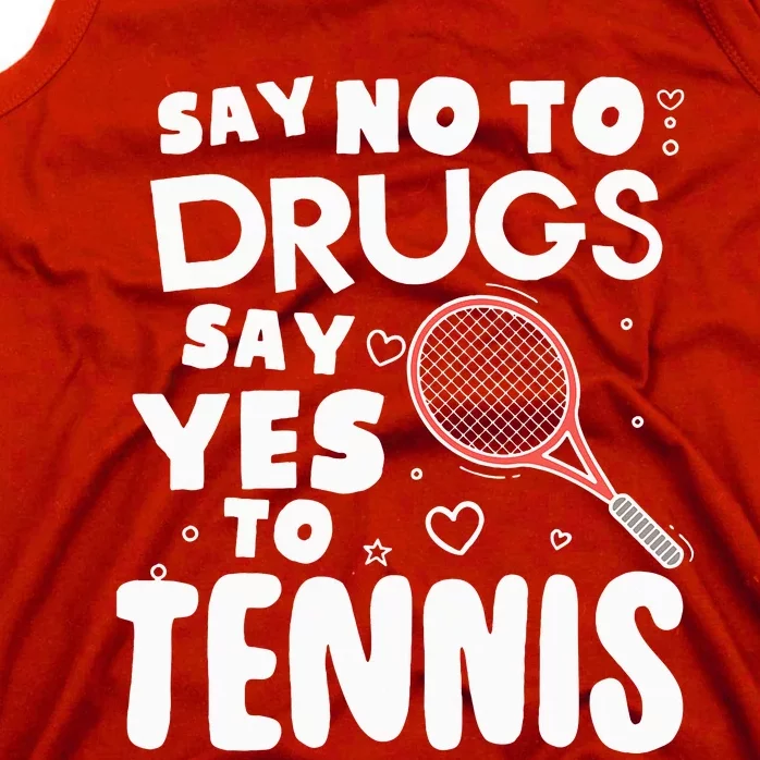 Red Ribbon Squad Week Say No To Say Yes To Tennis Tank Top