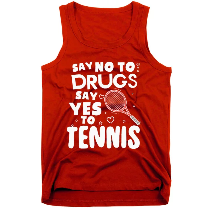 Red Ribbon Squad Week Say No To Say Yes To Tennis Tank Top