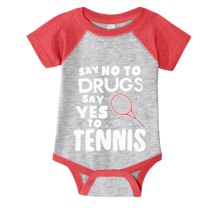 Red Ribbon Squad Week Say No To Say Yes To Tennis Infant Baby Jersey Bodysuit