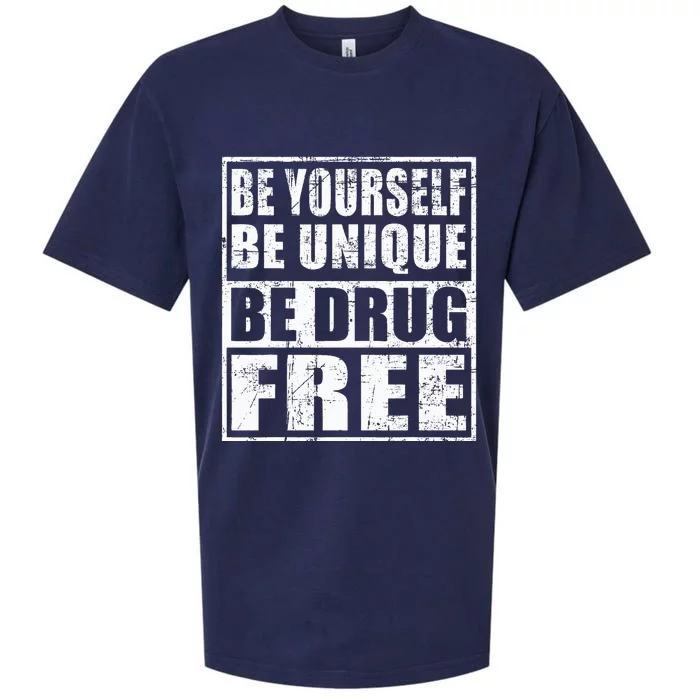 Red Ribbon Squad Week Be Yourself Be Unique Be Drug Free Sueded Cloud Jersey T-Shirt