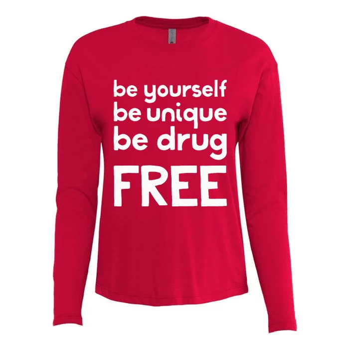 Red Ribbon Squad Week Say No To Say Yes Be Yourself Unique Womens Cotton Relaxed Long Sleeve T-Shirt