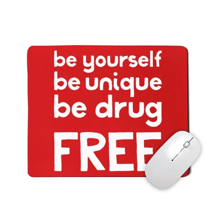 Red Ribbon Squad Week Say No To Say Yes Be Yourself Unique Mousepad