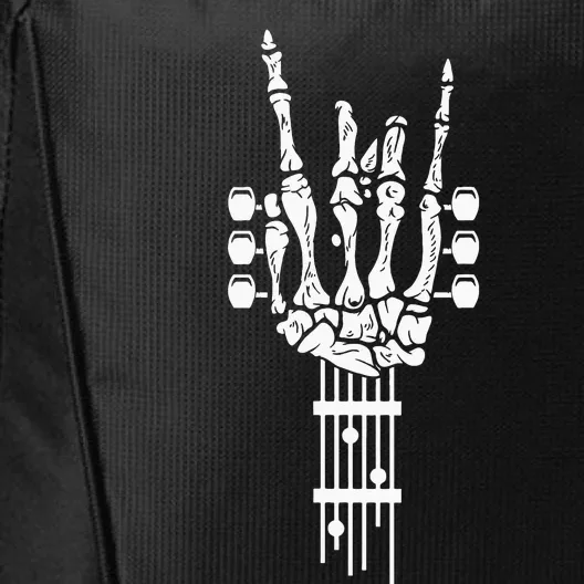 Rock & Roll Skeleton Guitar Music Lover Gift City Backpack