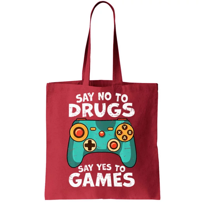 Red Ribbon Squad Week Say No to Drugs Say Yes to Video Games Tote Bag