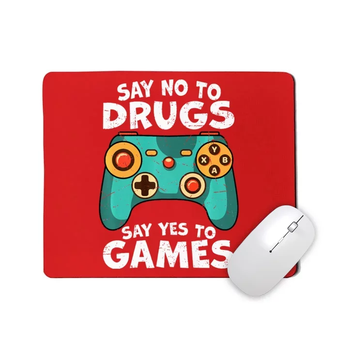 Red Ribbon Squad Week Say No to Drugs Say Yes to Video Games Mousepad