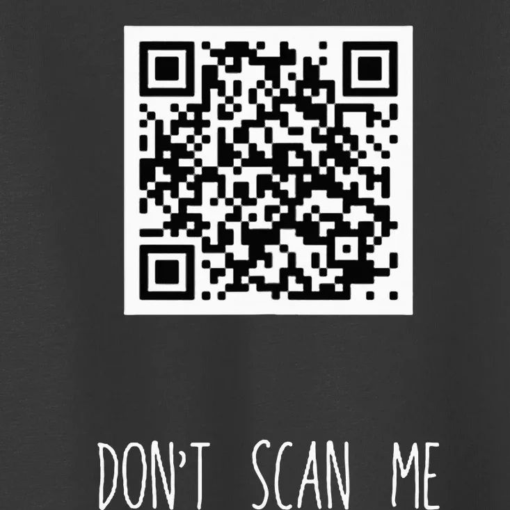 Rick Roll Small Qr Scan Code Funny Joke Toddler T-Shirt