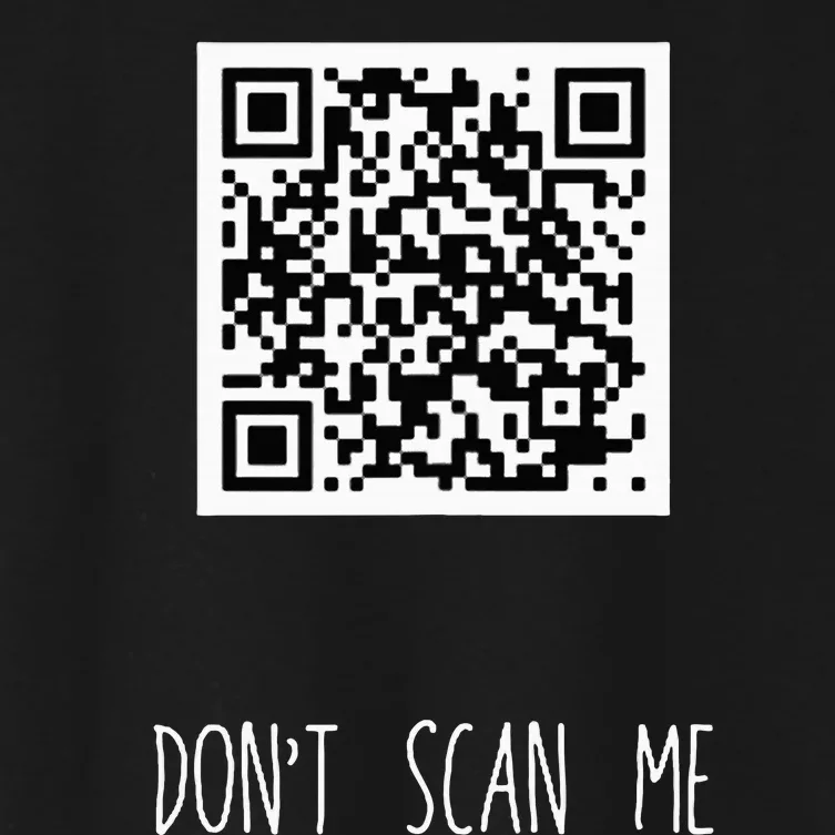 Rick Roll Small Qr Scan Code Funny Joke Women's Crop Top Tee