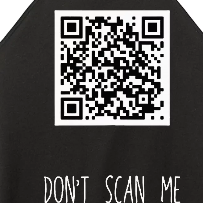 Rick Roll Small Qr Scan Code Funny Joke Women’s Perfect Tri Rocker Tank