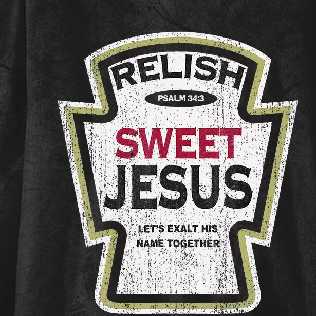 Retro Relish Sweet Jesus Hooded Wearable Blanket