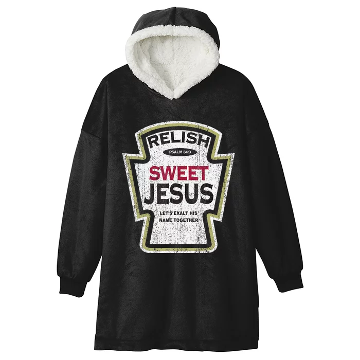 Retro Relish Sweet Jesus Hooded Wearable Blanket