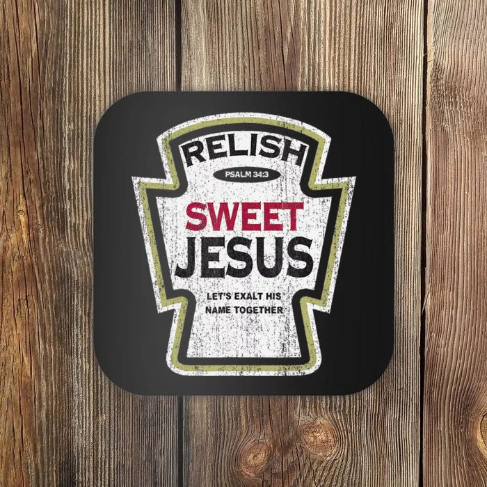 Retro Relish Sweet Jesus Coaster