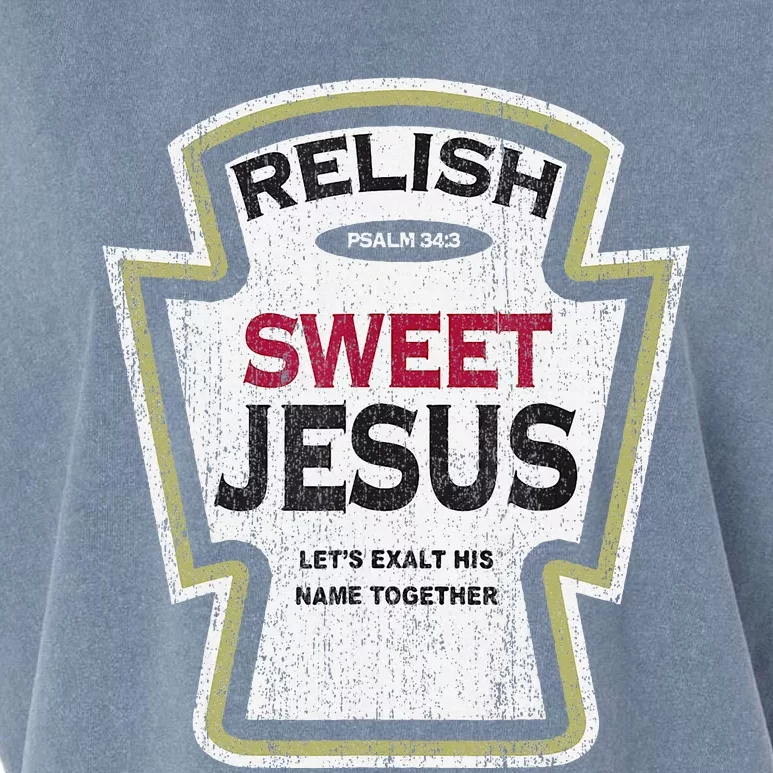 Retro Relish Sweet Jesus Garment-Dyed Women's Muscle Tee