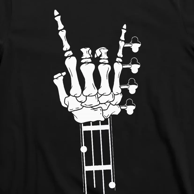 Rock & Roll Skeleton Bass Guitar Music Lover Gift T-Shirt