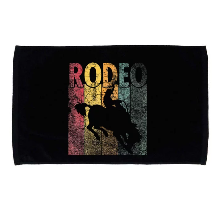 Rodeo Retro Style Cowboy Horse Riding Vintage Microfiber Hand Towel