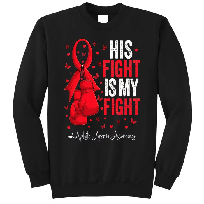 Red Ribbon Survivor Fighter Aplastic Anemia Awareness Sweatshirt