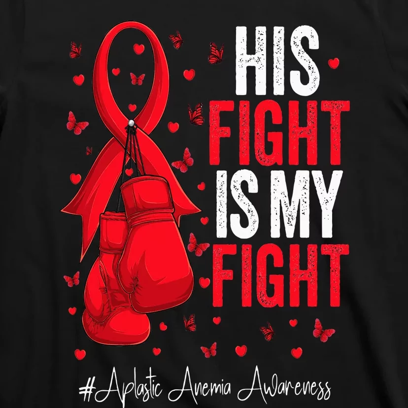 Red Ribbon Survivor Fighter Aplastic Anemia Awareness T-Shirt