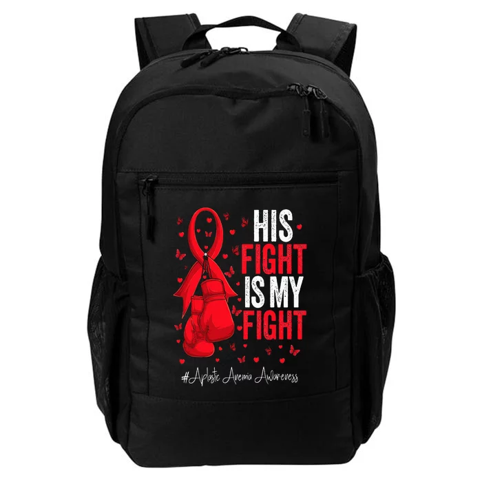 Red Ribbon Survivor Fighter Aplastic Anemia Awareness Daily Commute Backpack