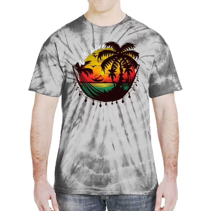 Rasta Reggae Sunset One Love Rastafari Jamaican Tie-Dye T-Shirt