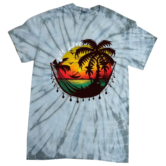 Rasta Reggae Sunset One Love Rastafari Jamaican Tie-Dye T-Shirt