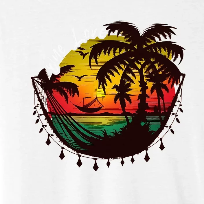 Rasta Reggae Sunset One Love Rastafari Jamaican ChromaSoft Performance T-Shirt