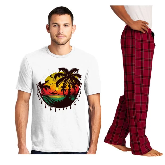 Rasta Reggae Sunset One Love Rastafari Jamaican Pajama Set