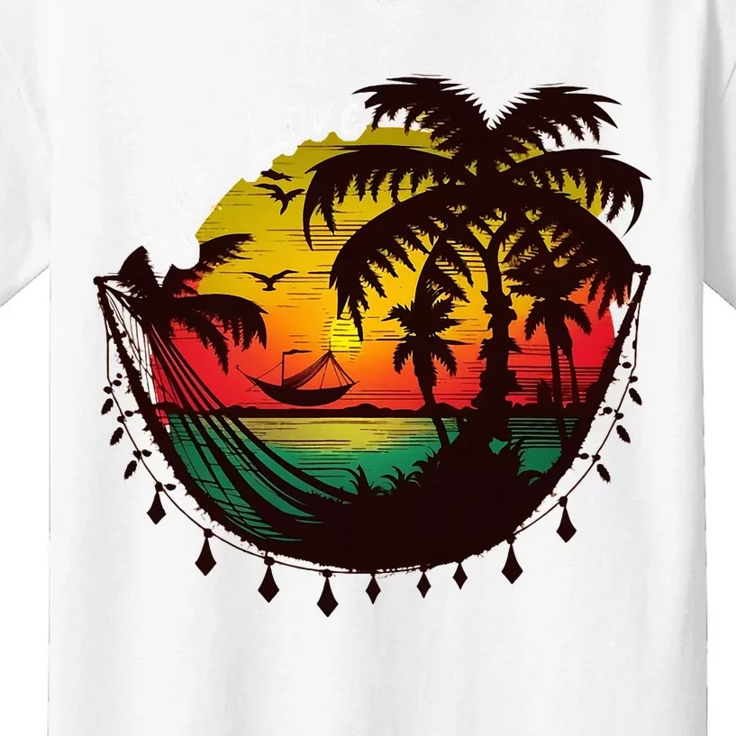 Rasta Reggae Sunset One Love Rastafari Jamaican Kids T-Shirt