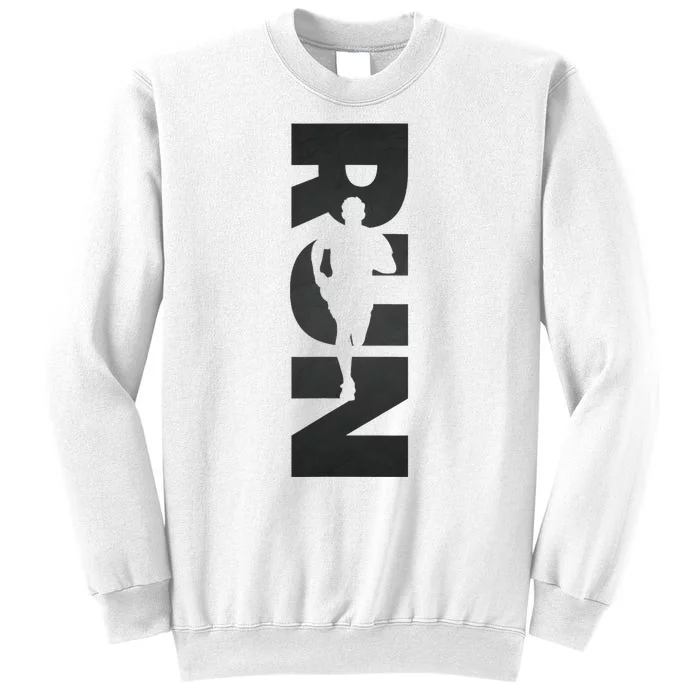 Run Runner Simple And Motivational Design Sweatshirt