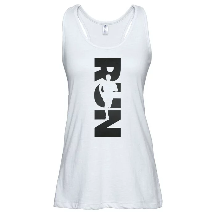 Run Runner Simple And Motivational Design Ladies Essential Flowy Tank