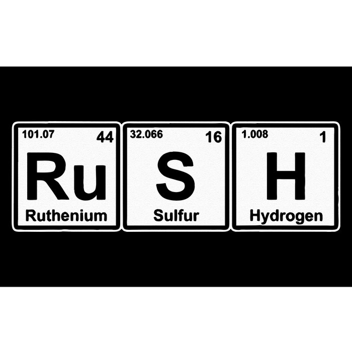 Rush (Ru S H) Periodic Table Elements Bumper Sticker