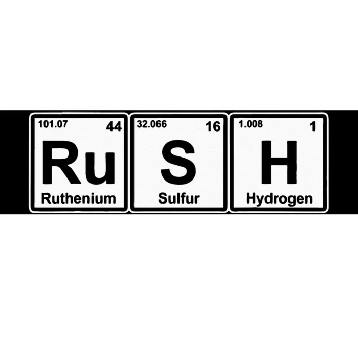 Rush (Ru S H) Periodic Table Elements Bumper Sticker