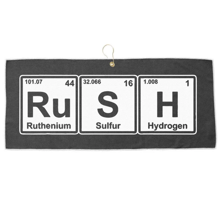 Rush (Ru S H) Periodic Table Elements Large Microfiber Waffle Golf Towel