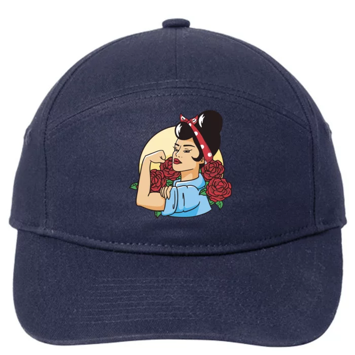 Rockabilly Rosie Strong 7-Panel Snapback Hat