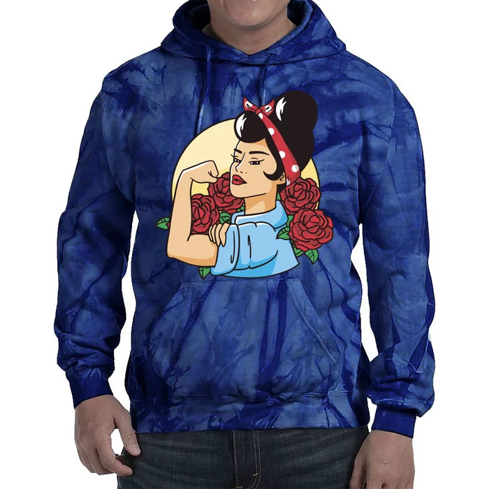 Rockabilly Rosie Strong Tie Dye Hoodie