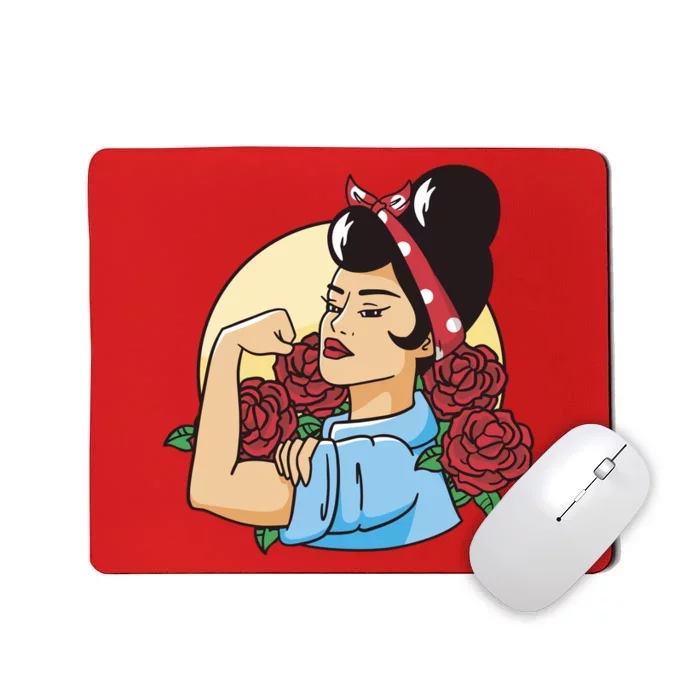 Rockabilly Rosie Strong Mousepad