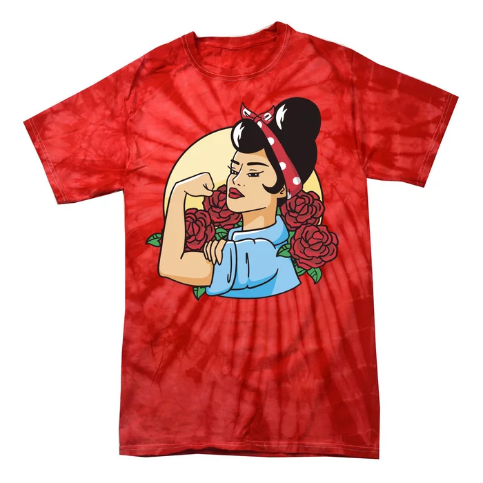 Rockabilly Rosie Strong Tie-Dye T-Shirt