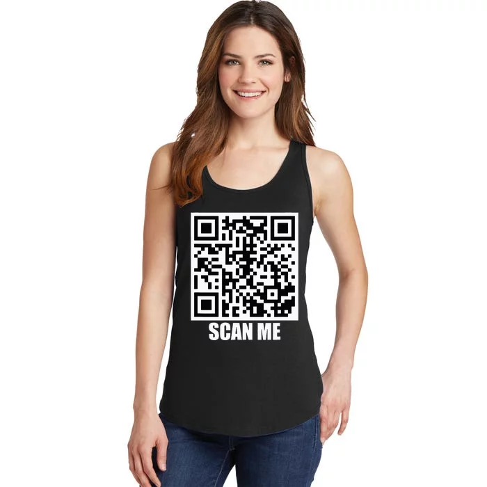 Rick Roll Scan Me Ladies Essential Tank