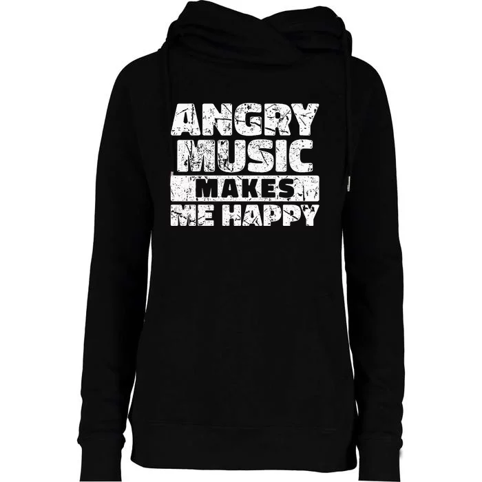 Rockn Roll Saying Heavy Hard Rock Music Fan Womens Funnel Neck Pullover Hood